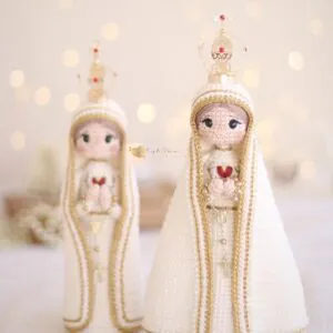 Receita Nossa Senhora de Fátima (20 e 24cm)